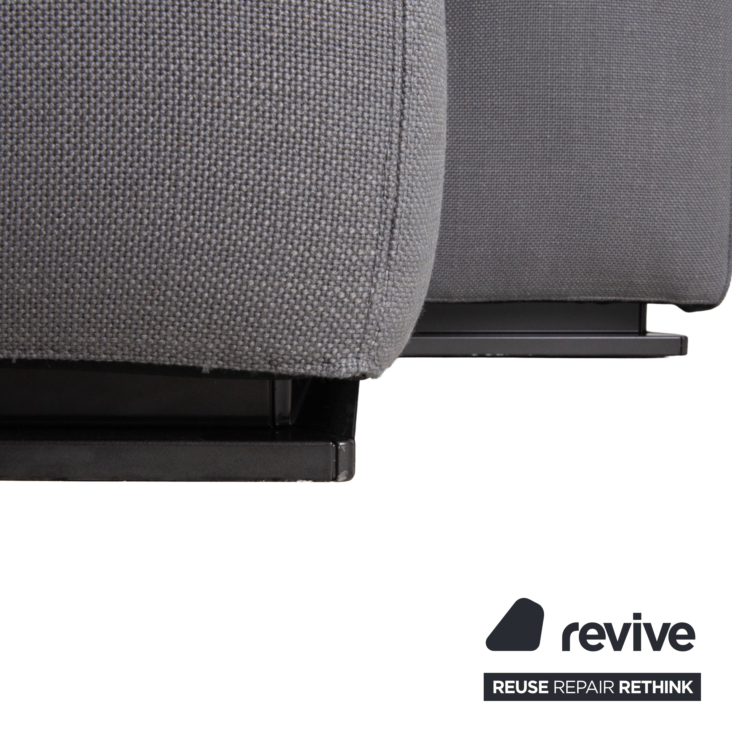 Minotti Stoff Ecksofa Grau Sofa Couch
