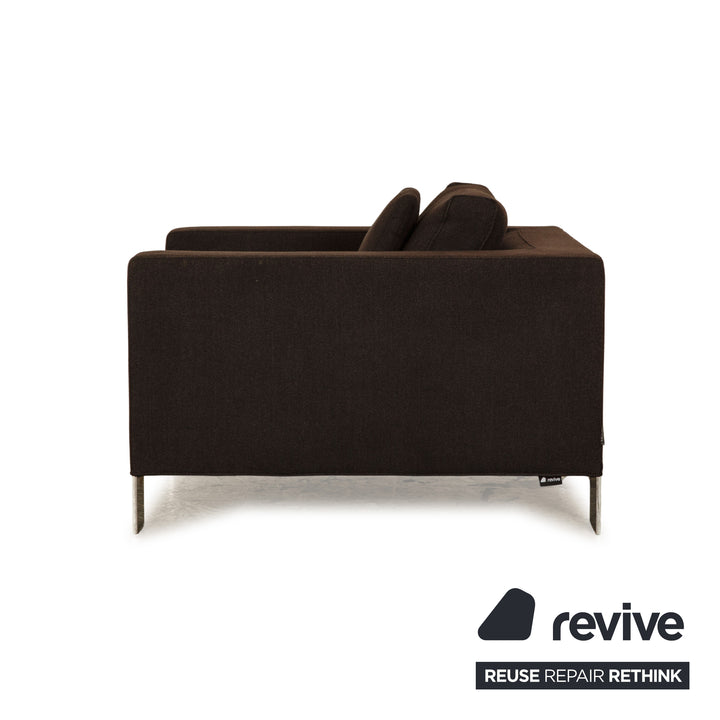 Ensemble fauteuil Minotti en tissu gris marron