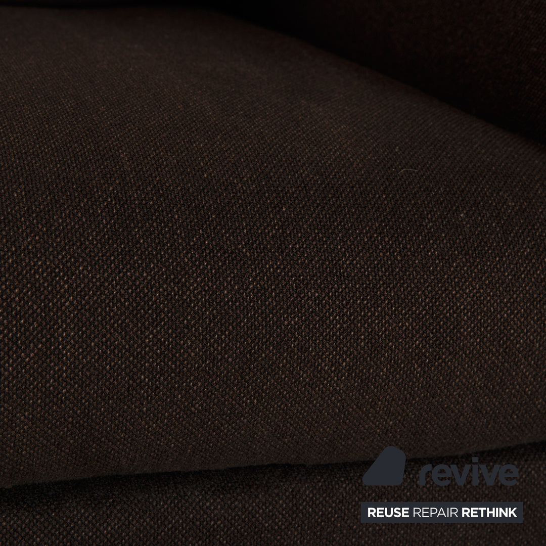 Ensemble fauteuil Minotti en tissu gris marron