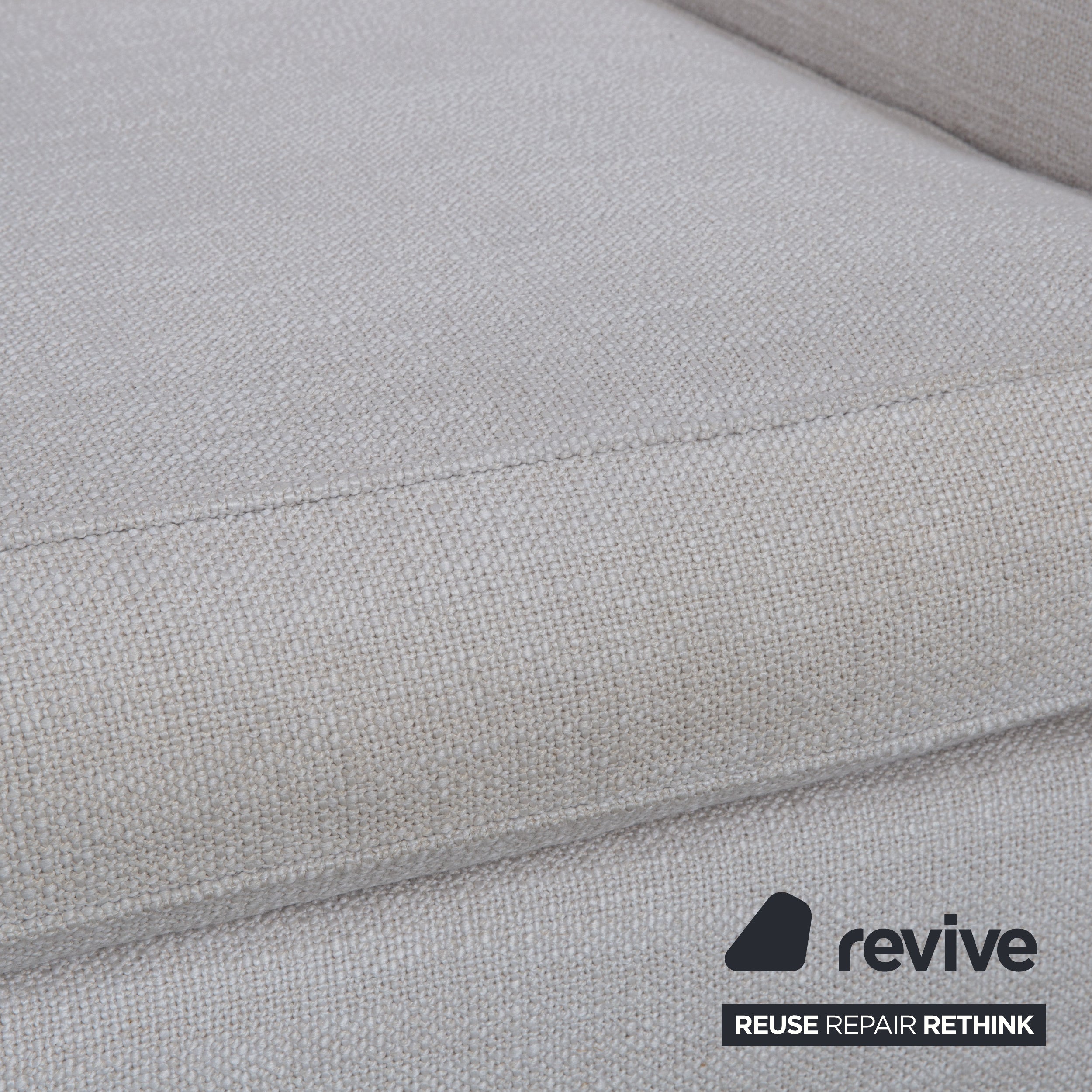 Minotti Williams Stoff Dreisitzer Creme Beige Sofa Couch