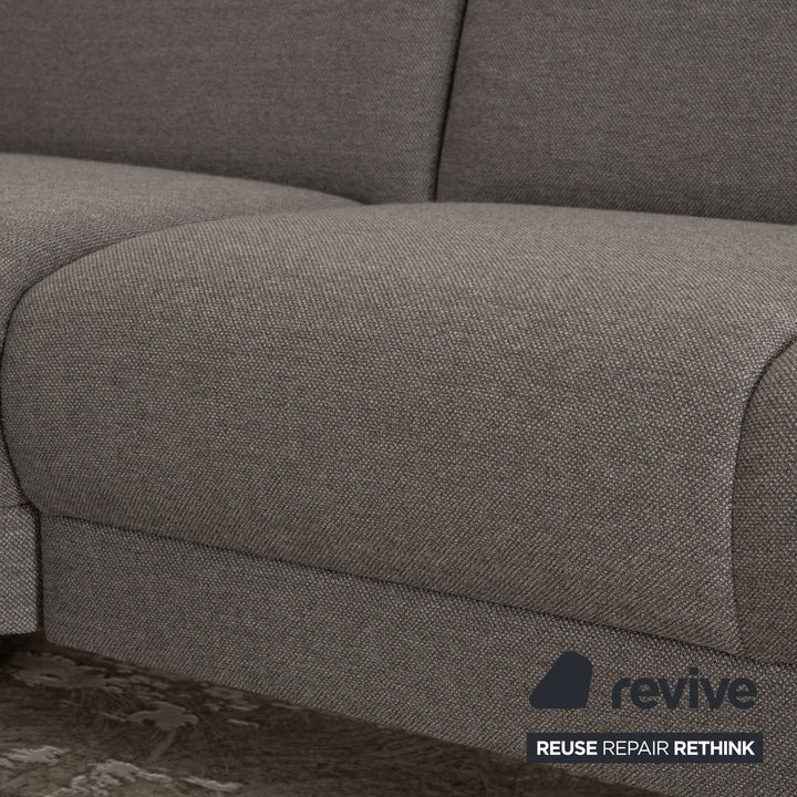 Mondo Luminara Stoff Ecksofa Grau Manuelle Funktion