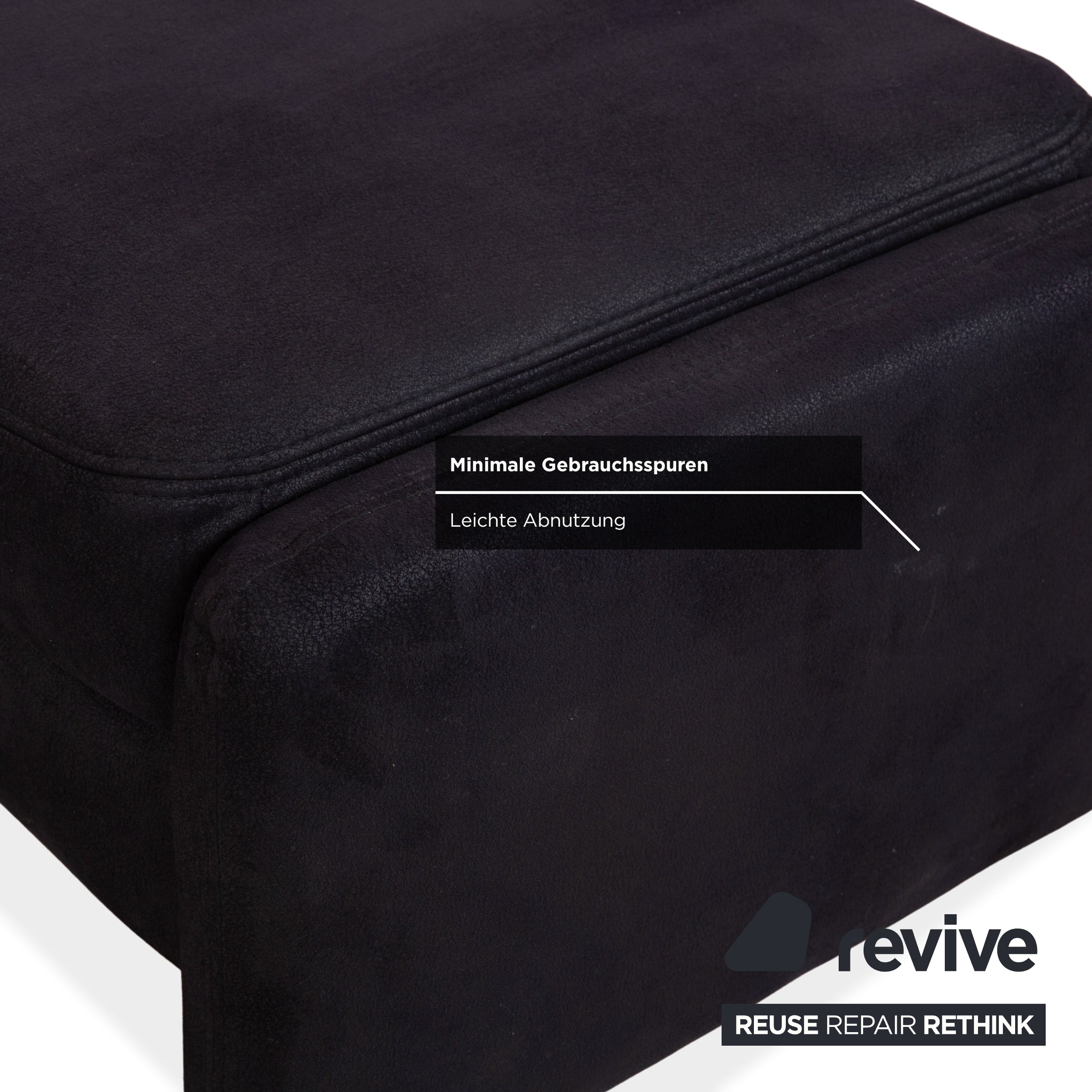 Mondo Recita Stoff Hocker Dunkelbla