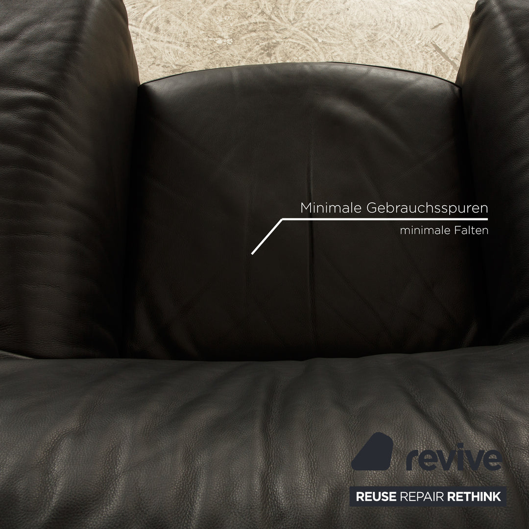 Montis Leder Sessel Schwarz Loveseat