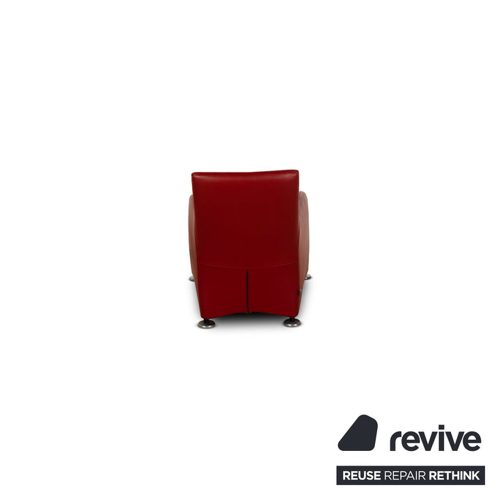 Montis Loge Leather Armchair Red