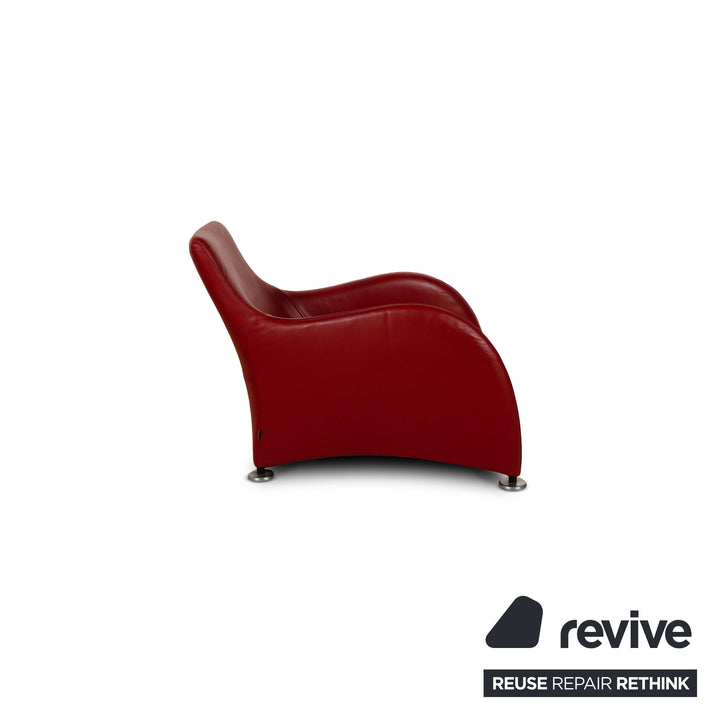 Montis Loge Leather Armchair Red