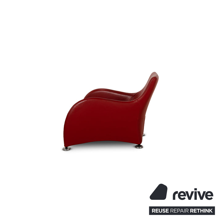 Montis Loge Leather Armchair Red