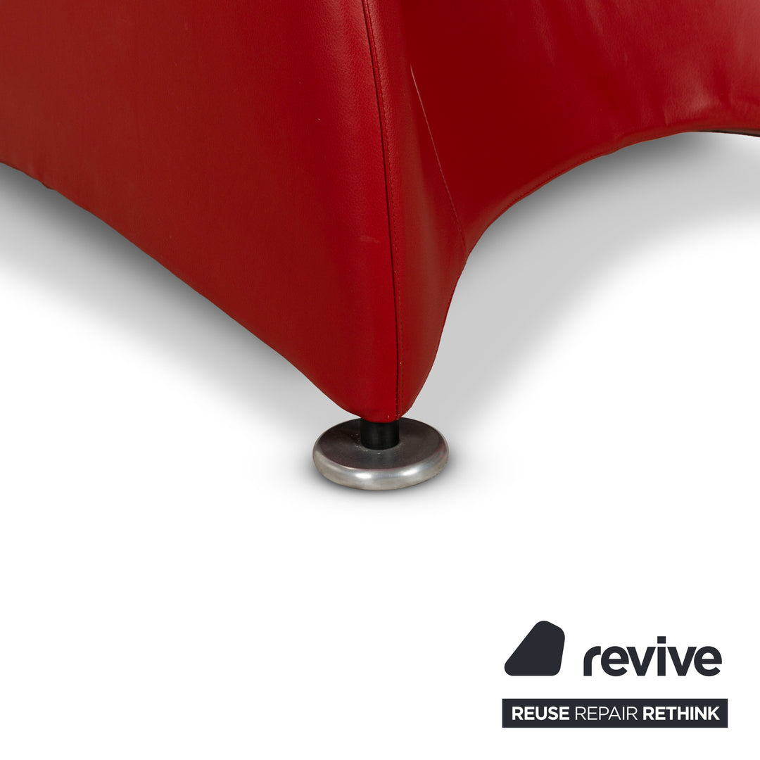 Montis Loge Leather Armchair Red