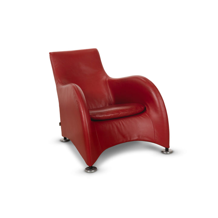Montis Loge Leather Armchair Red