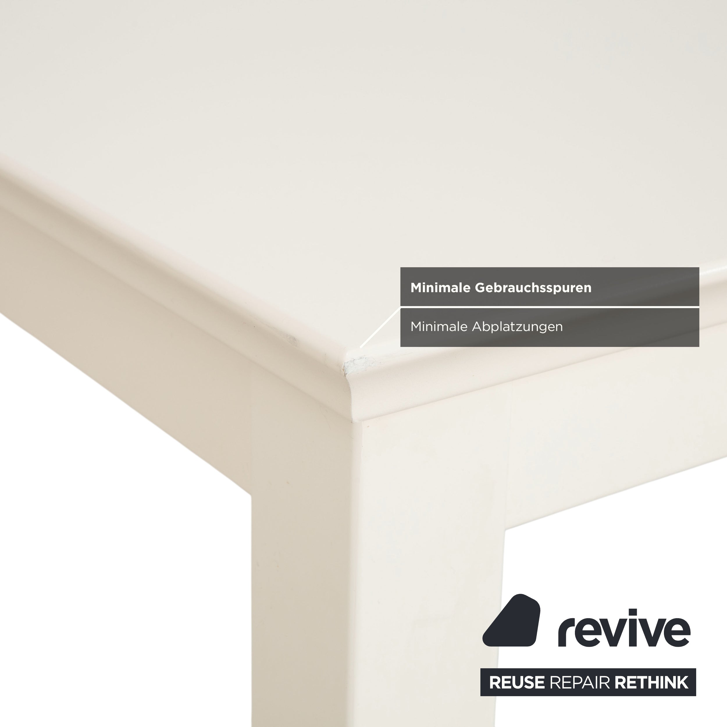 Table à manger Musterring en bois crème beige