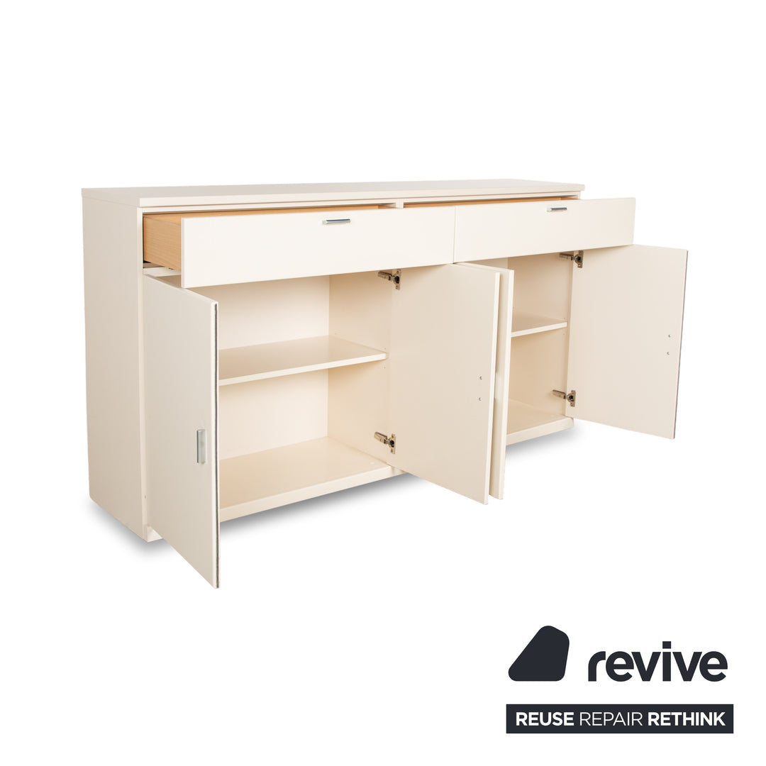 Musterring Kreta Holz Sideboard Creme Weiß