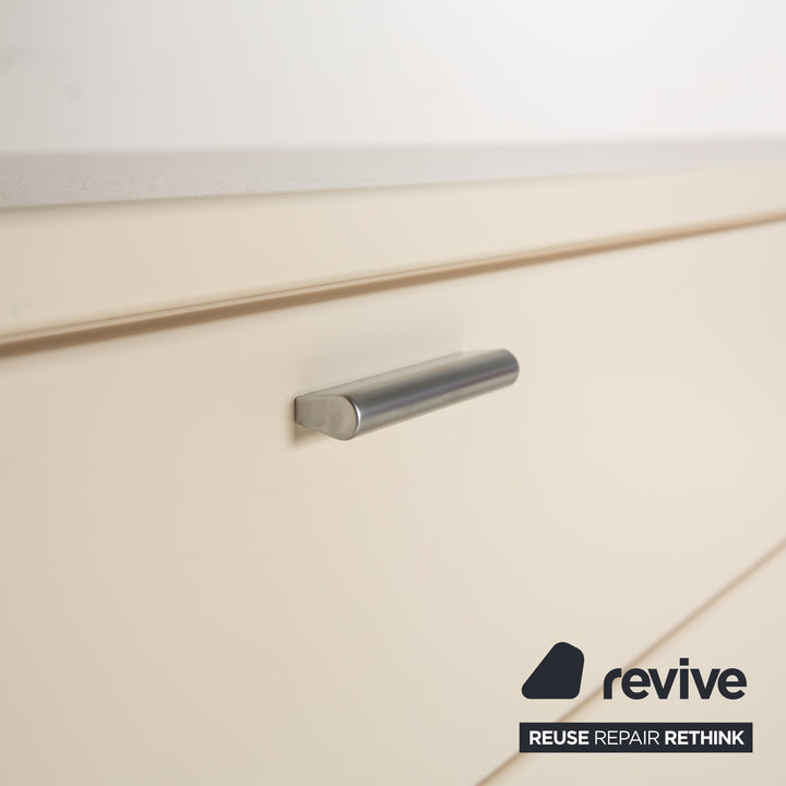 Musterring Kreta Holz Sideboard Creme Weiß