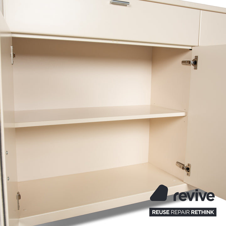 Musterring Kreta Holz Sideboard Creme Weiß