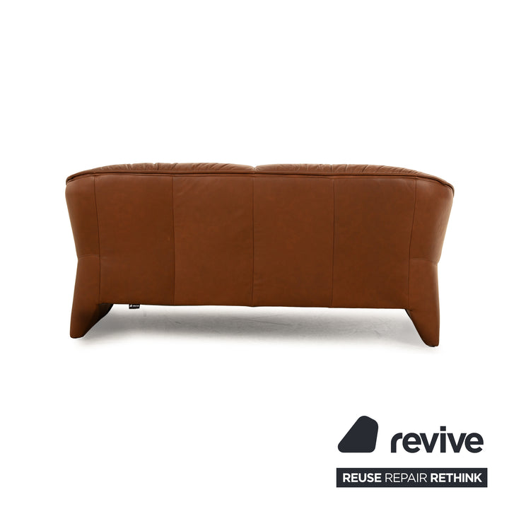 Musterring Leder Dreisitzer Braun Sofa Couch