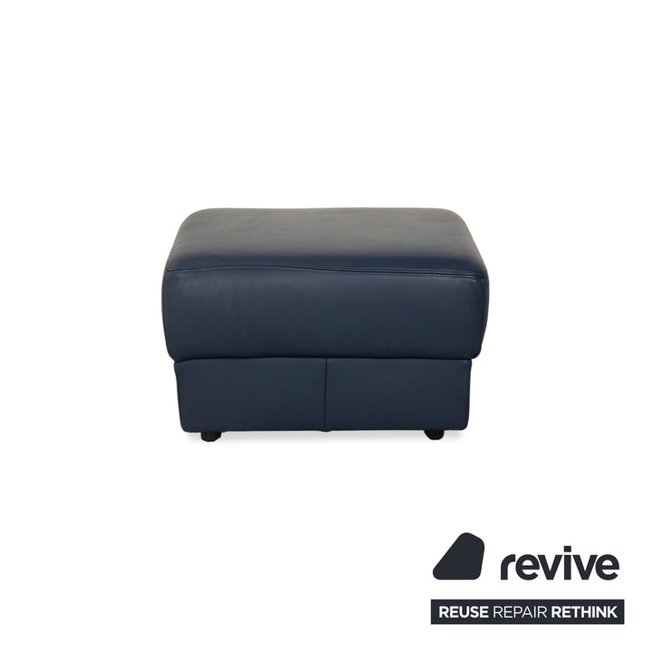 Musterring Leather Stool Blue