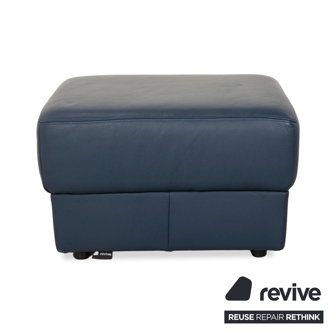 Musterring Leather Stool Blue