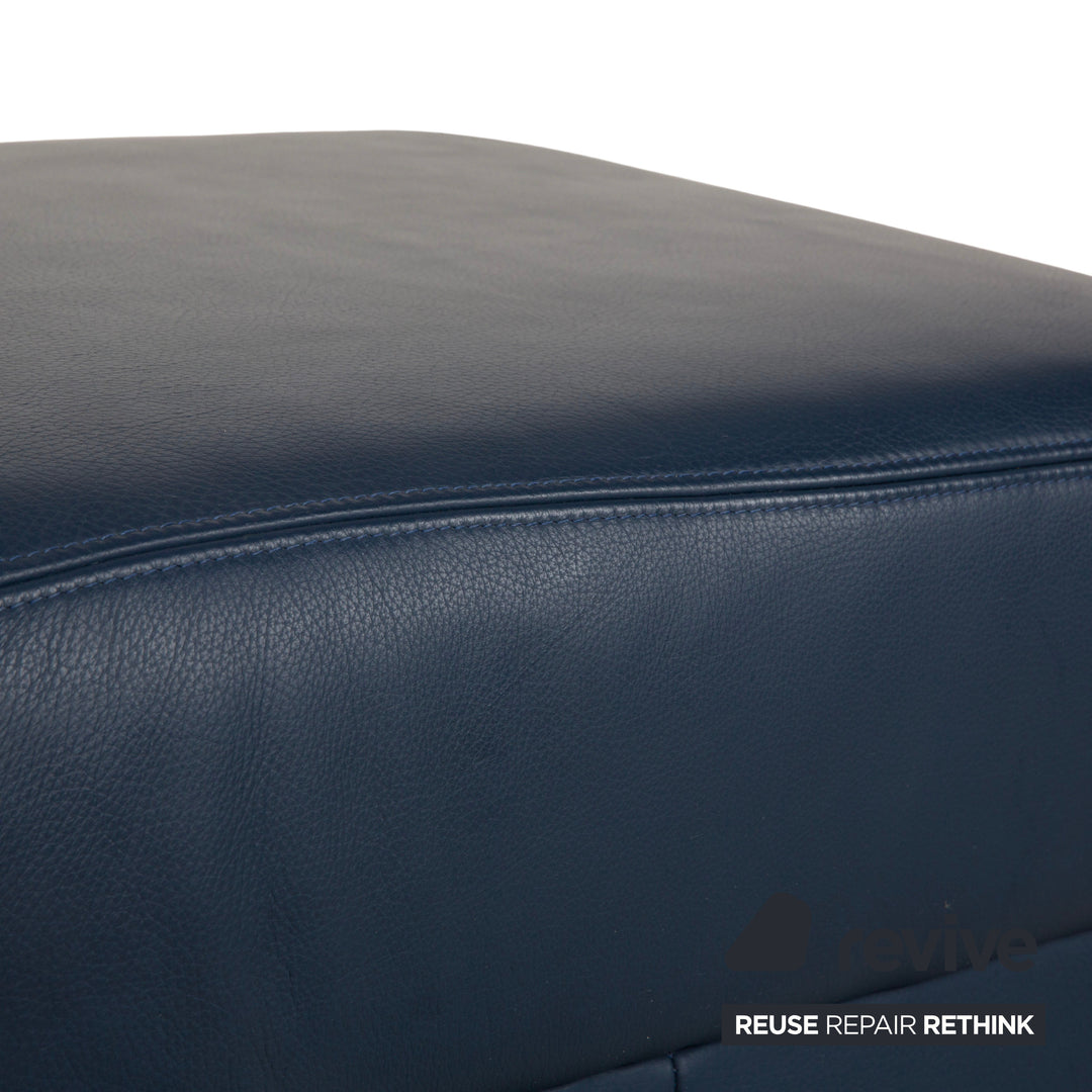 Musterring Leather Stool Blue