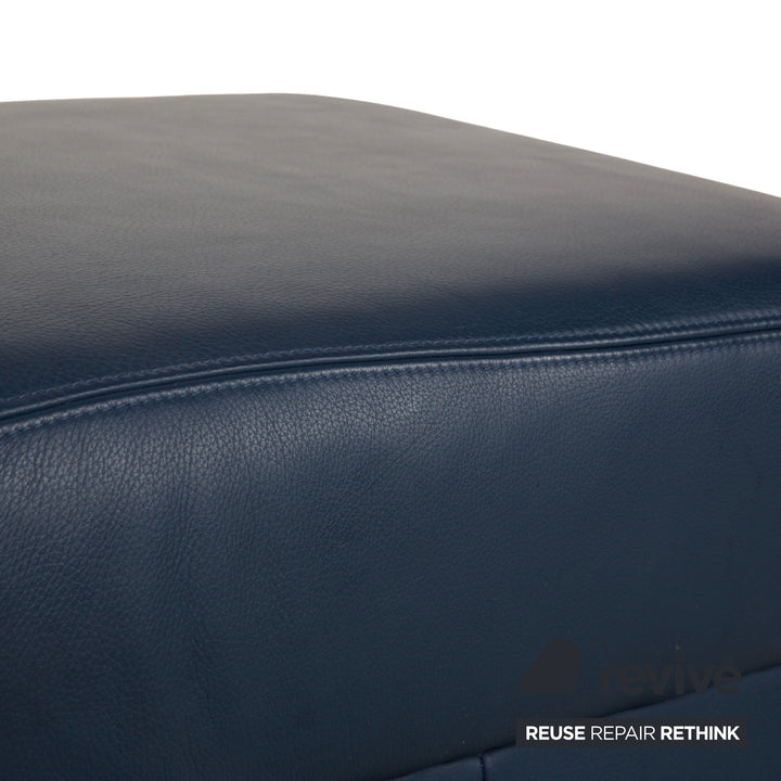 Musterring Leather Stool Blue