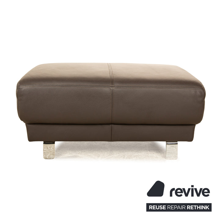Musterring Leather Stool Brown