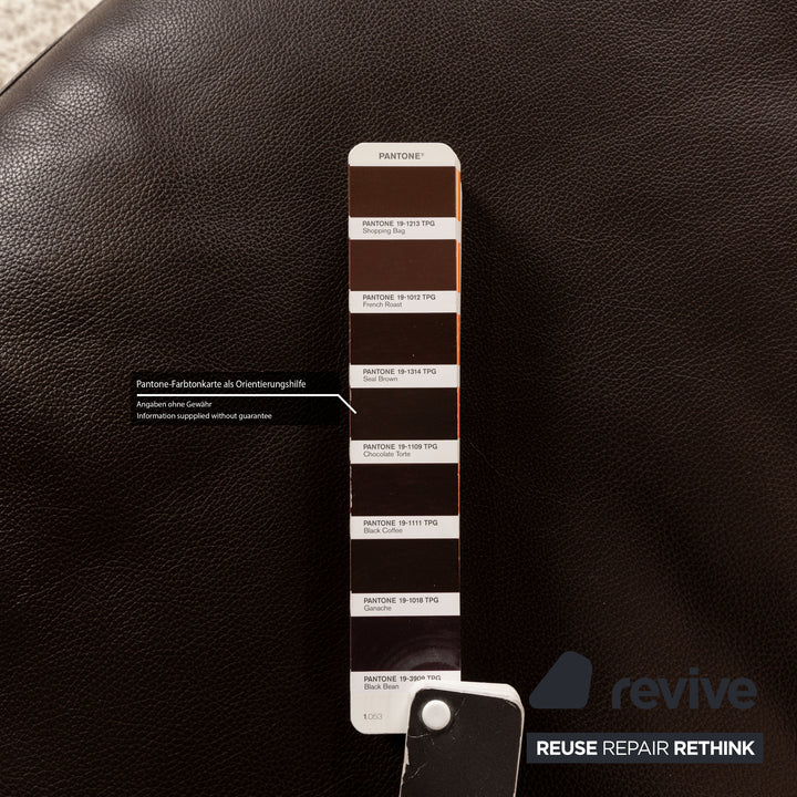 Musterring Leder Hocker Braun