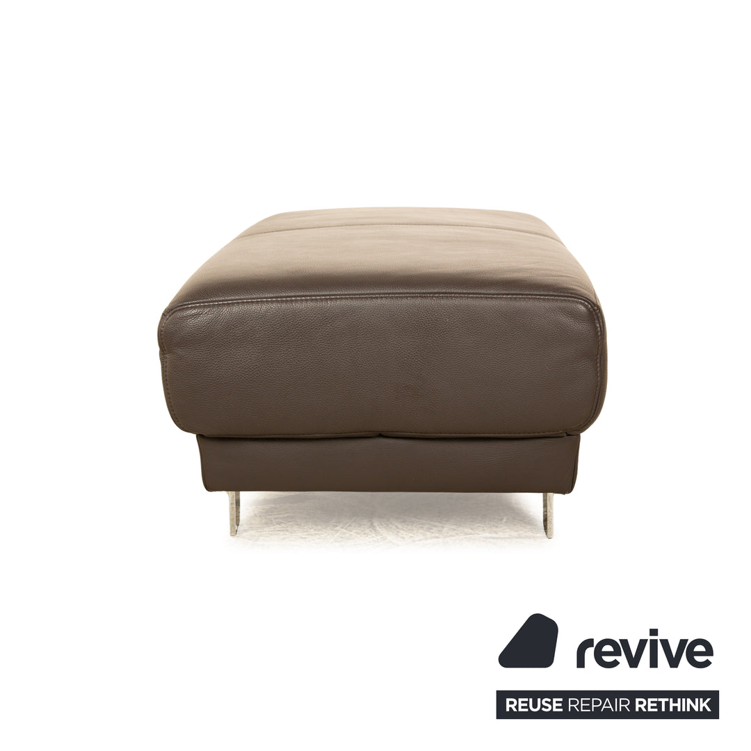 Musterring Leather Stool Brown