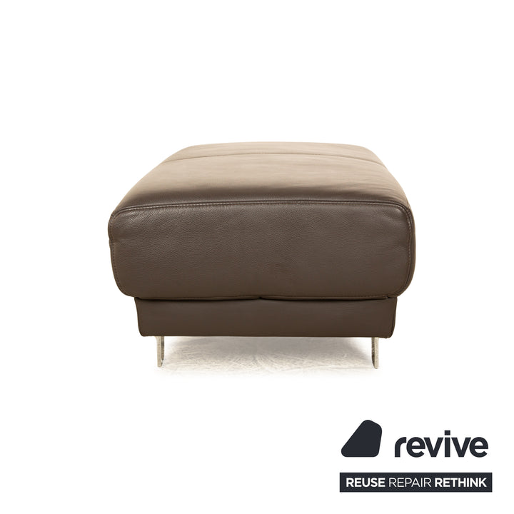 Musterring Leather Stool Brown