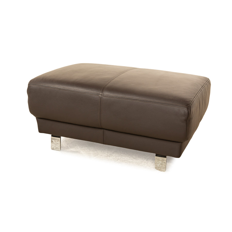 Musterring Leather Stool Brown
