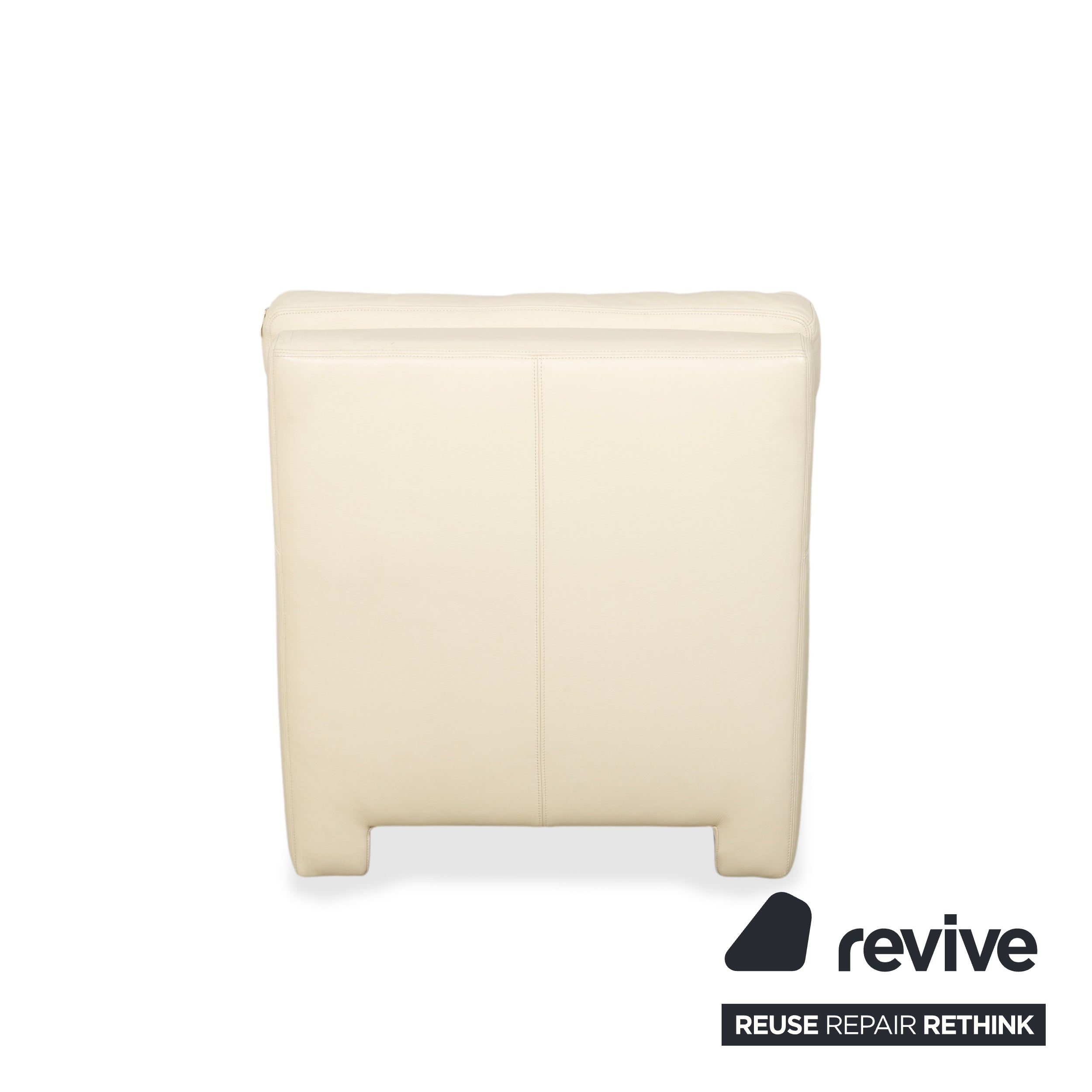 Musterring Leather Armchair Cream Beige Off-White