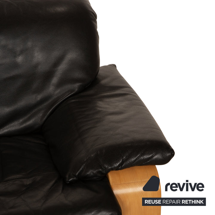 Musterring Leather Armchair Black