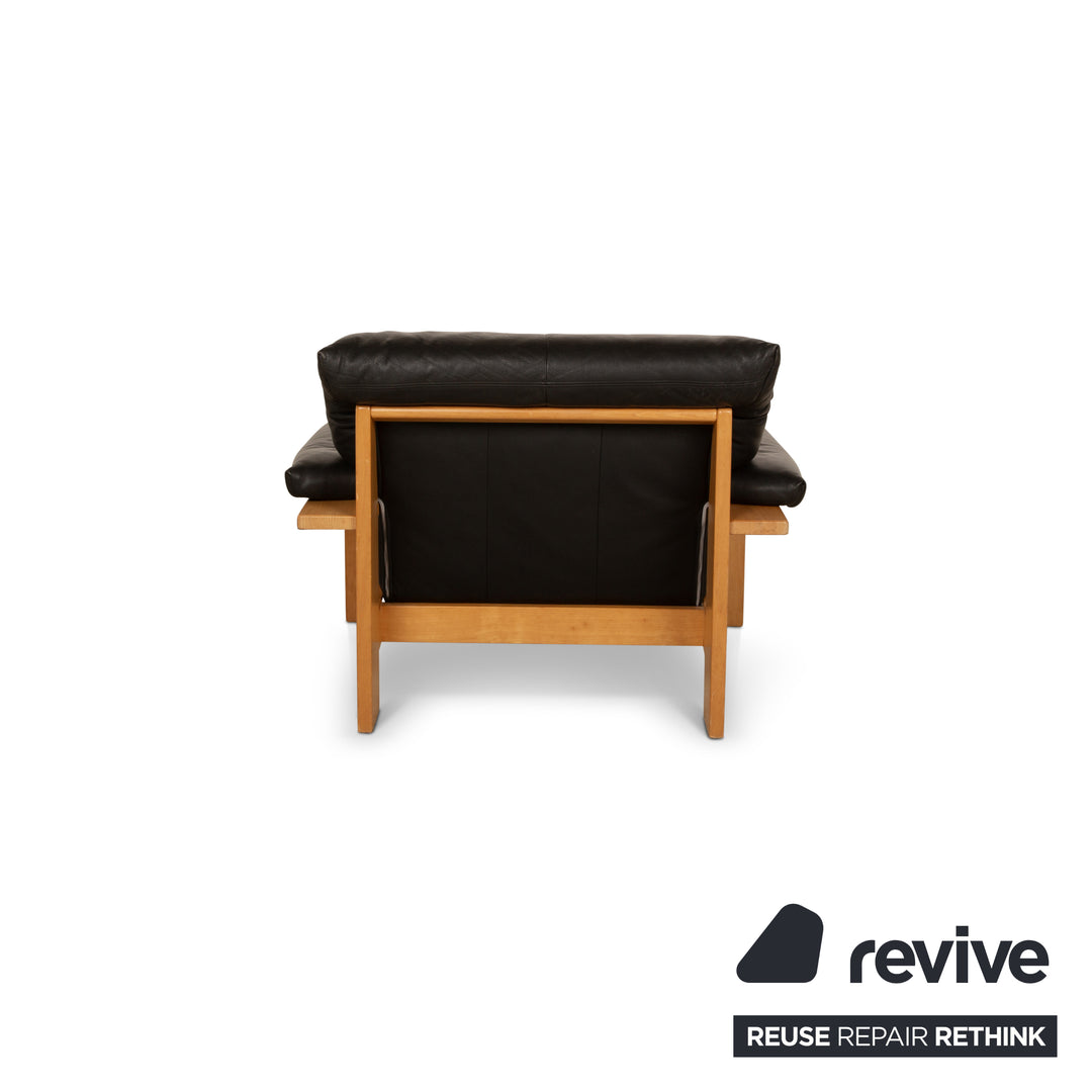Musterring Leather Armchair Black