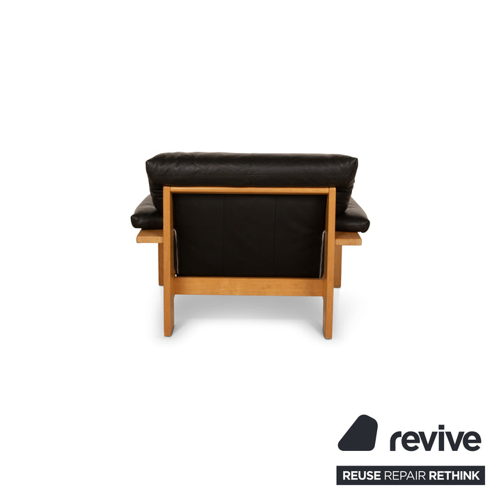 Musterring Leather Armchair Black