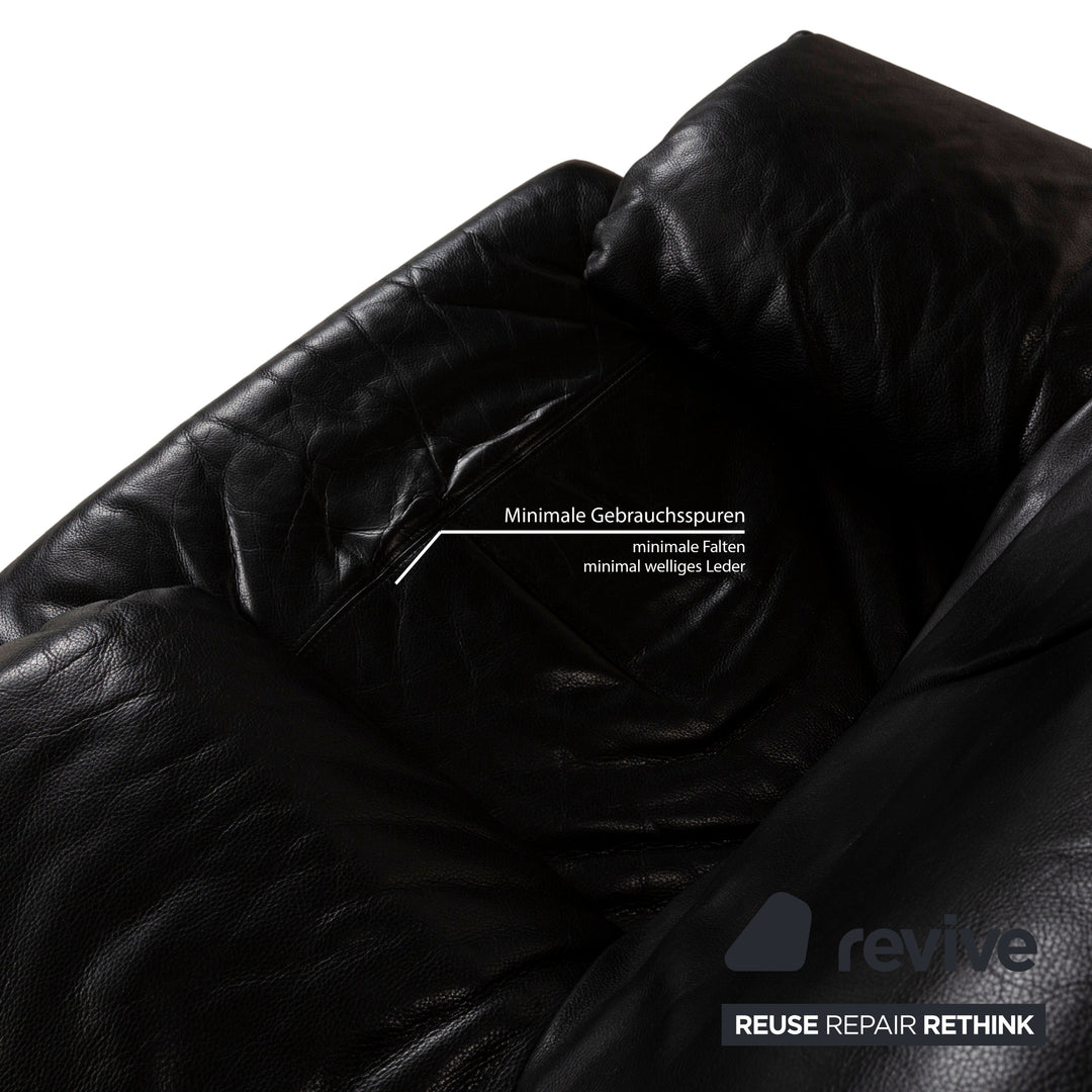 Musterring Leather Armchair Black