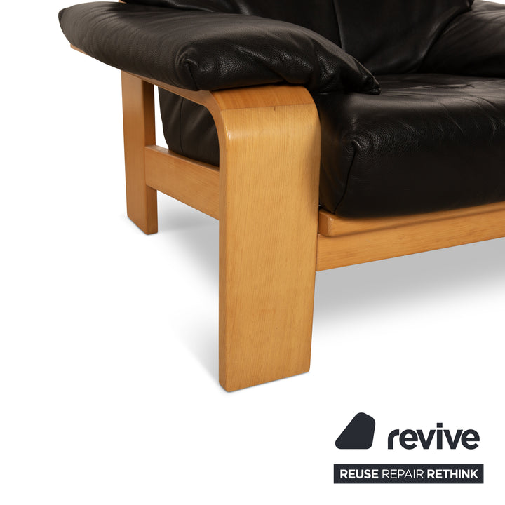 Musterring Leather Armchair Black