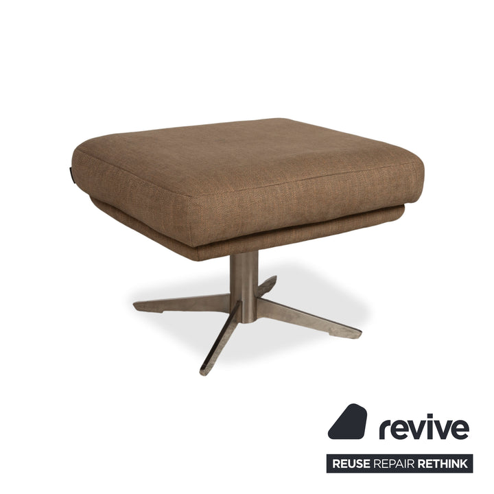 Musterring MR 495 Stoff Sessel Grau Taupe inkl. Hocker manuelle Funktion