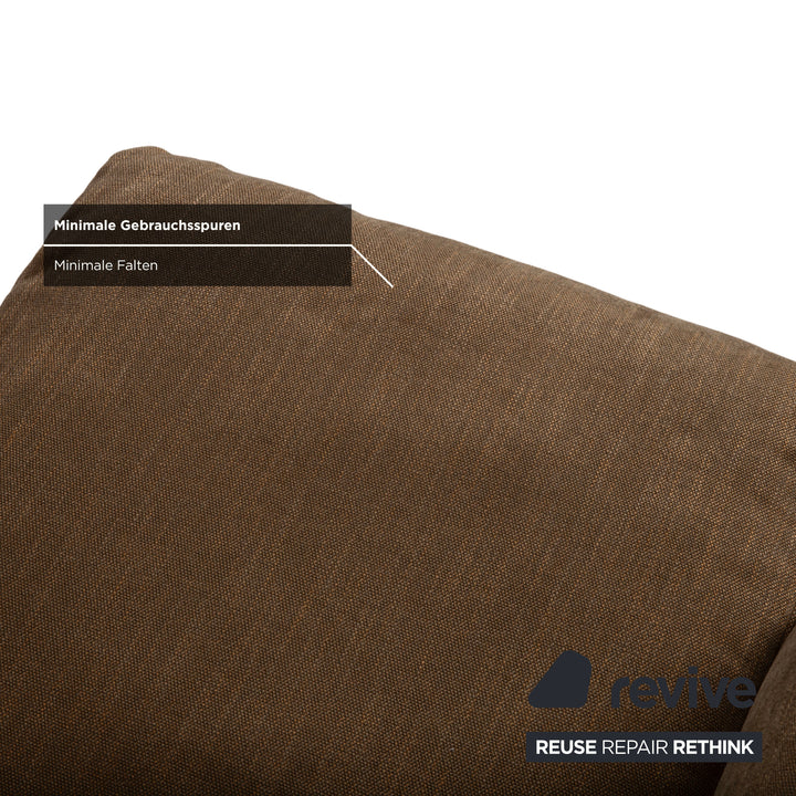 Musterring MR 495 Stoff Sessel Grau Taupe inkl. Hocker manuelle Funktion