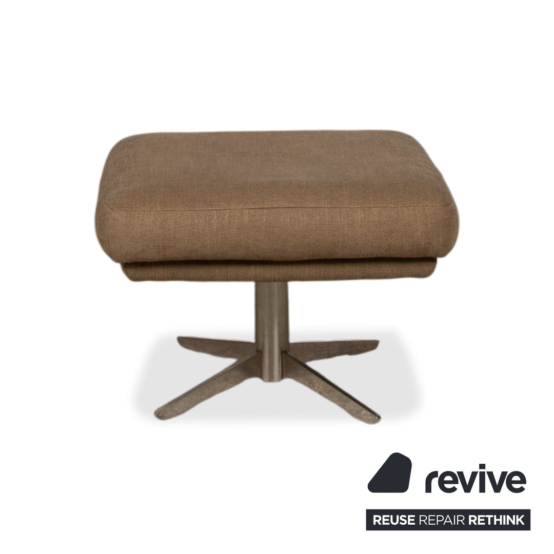 Musterring MR 495 Stoff Sessel Grau Taupe inkl. Hocker manuelle Funktion