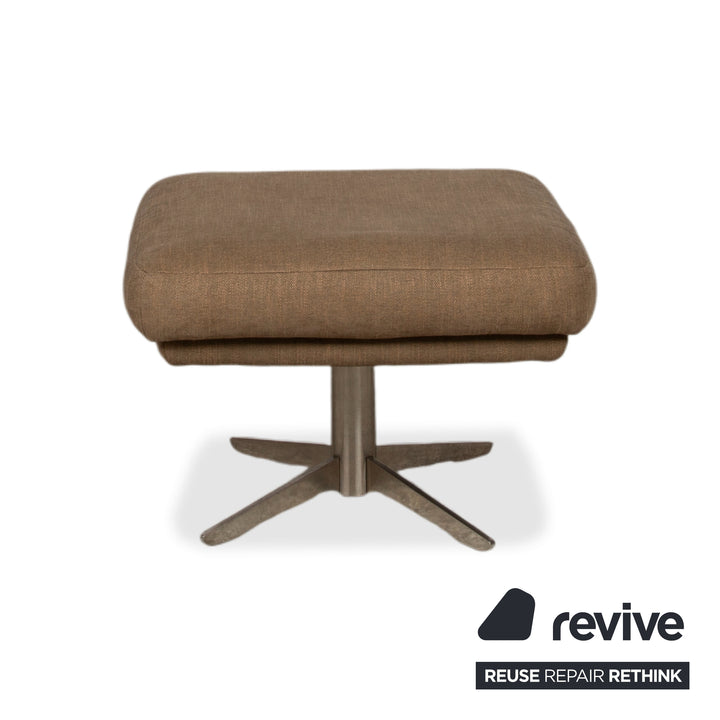 Musterring MR 495 Stoff Sessel Grau Taupe inkl. Hocker manuelle Funktion
