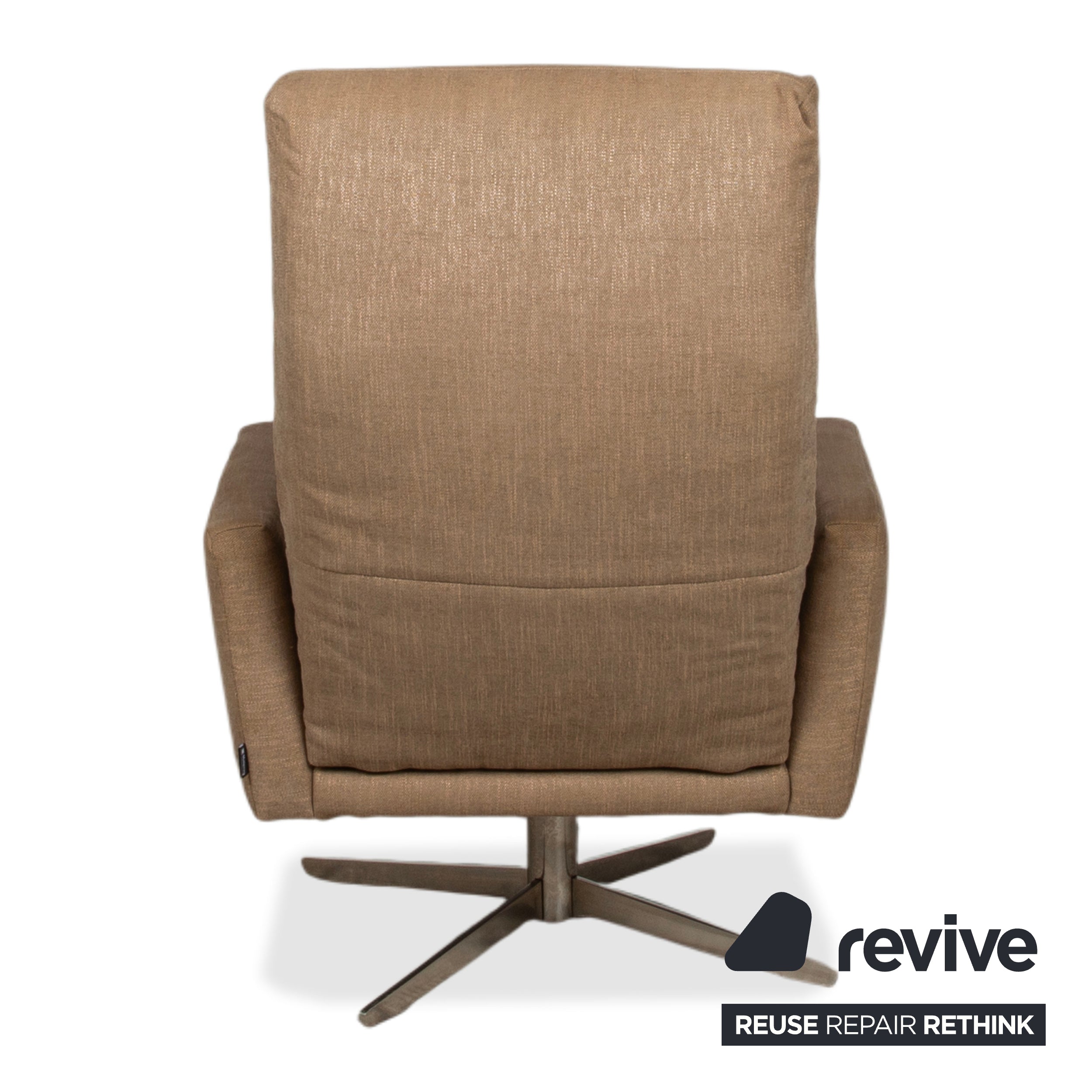 Musterring MR 495 Stoff Sessel Grau Taupe inkl. Hocker manuelle Funktion