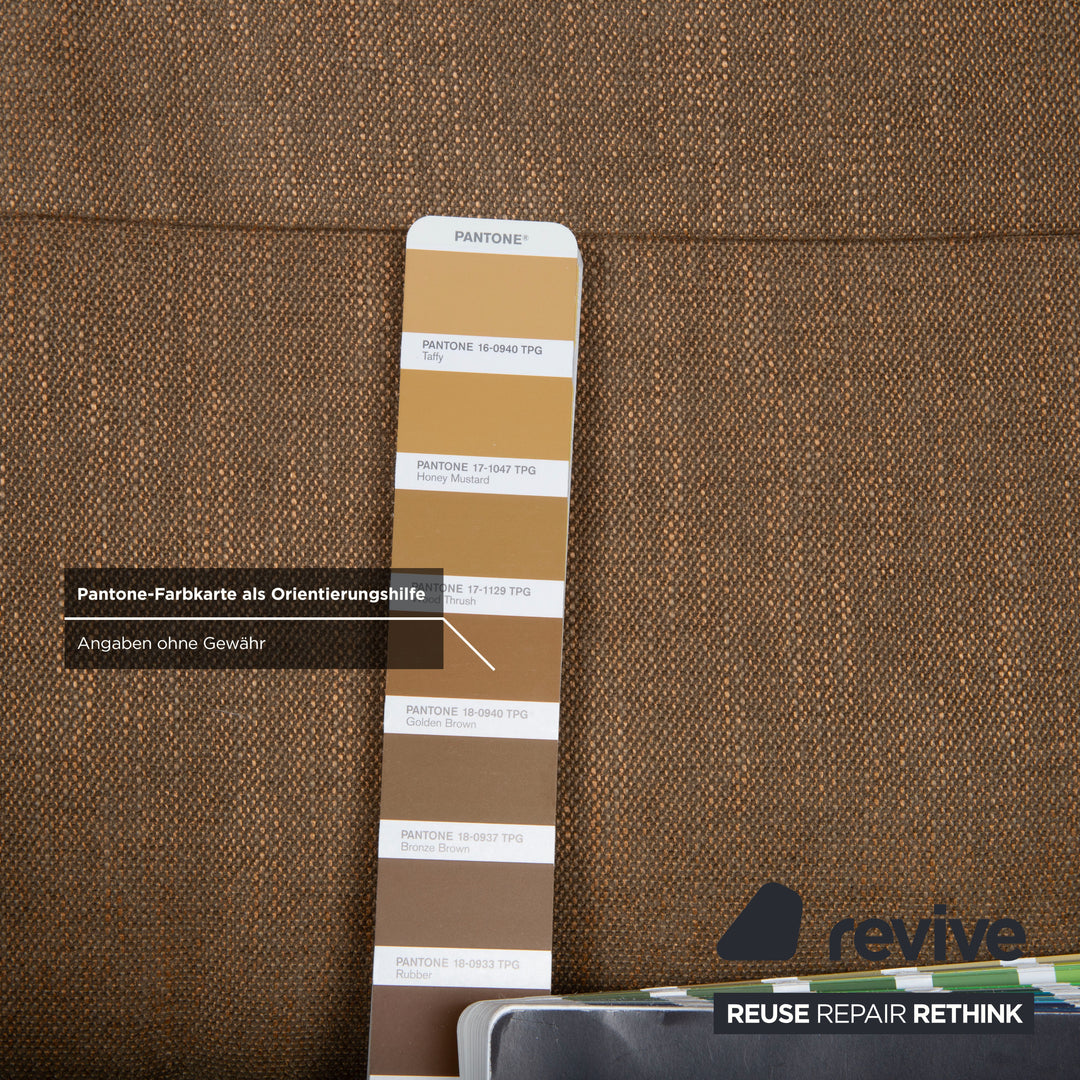 Musterring MR 495 Stoff Sessel Grau Taupe inkl. Hocker manuelle Funktion
