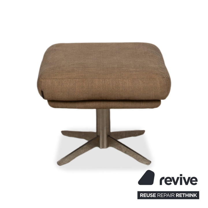 Musterring MR 495 Stoff Sessel Grau Taupe inkl. Hocker manuelle Funktion