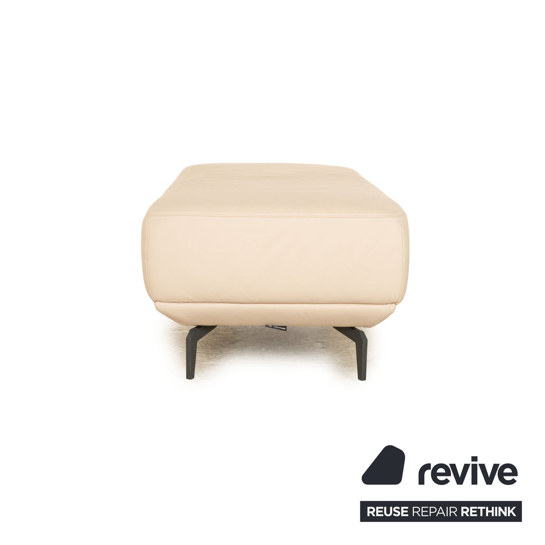 Echantillon ring MR2490 tabouret en cuir beige crème