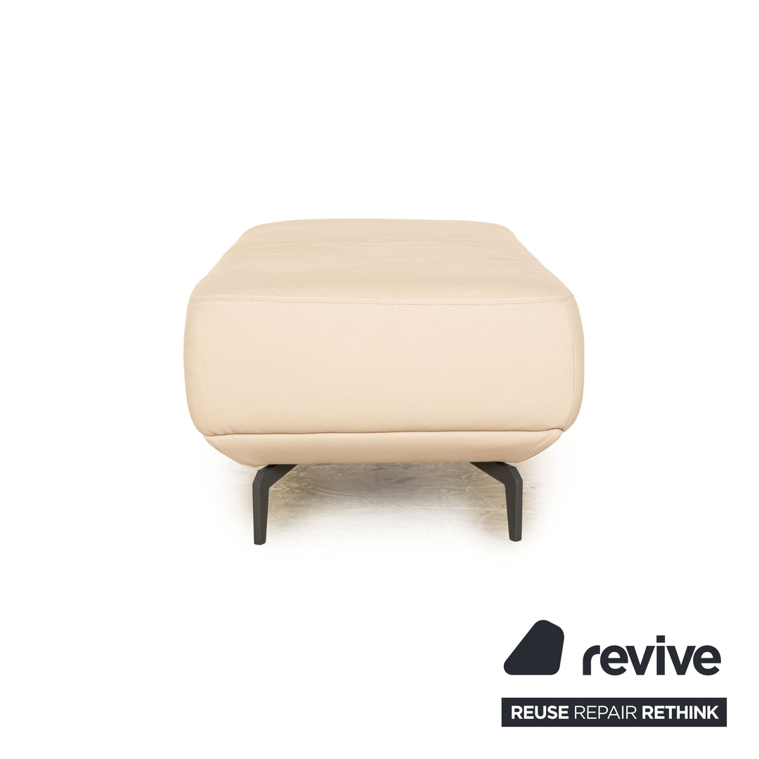 Echantillon ring MR2490 tabouret en cuir beige crème