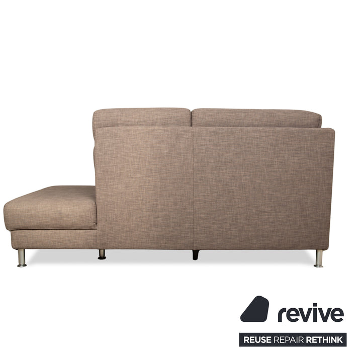 Musterring fabric corner sofa brown grey brown sofa couch