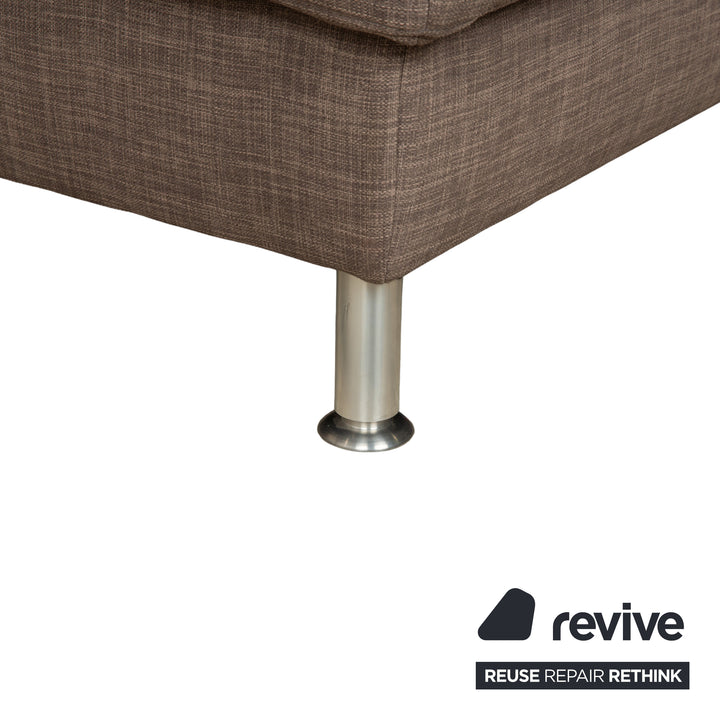 Musterring fabric corner sofa brown grey brown sofa couch