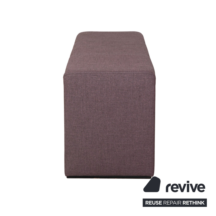 Musterring Stoff Hocker Bank Lila Rosé