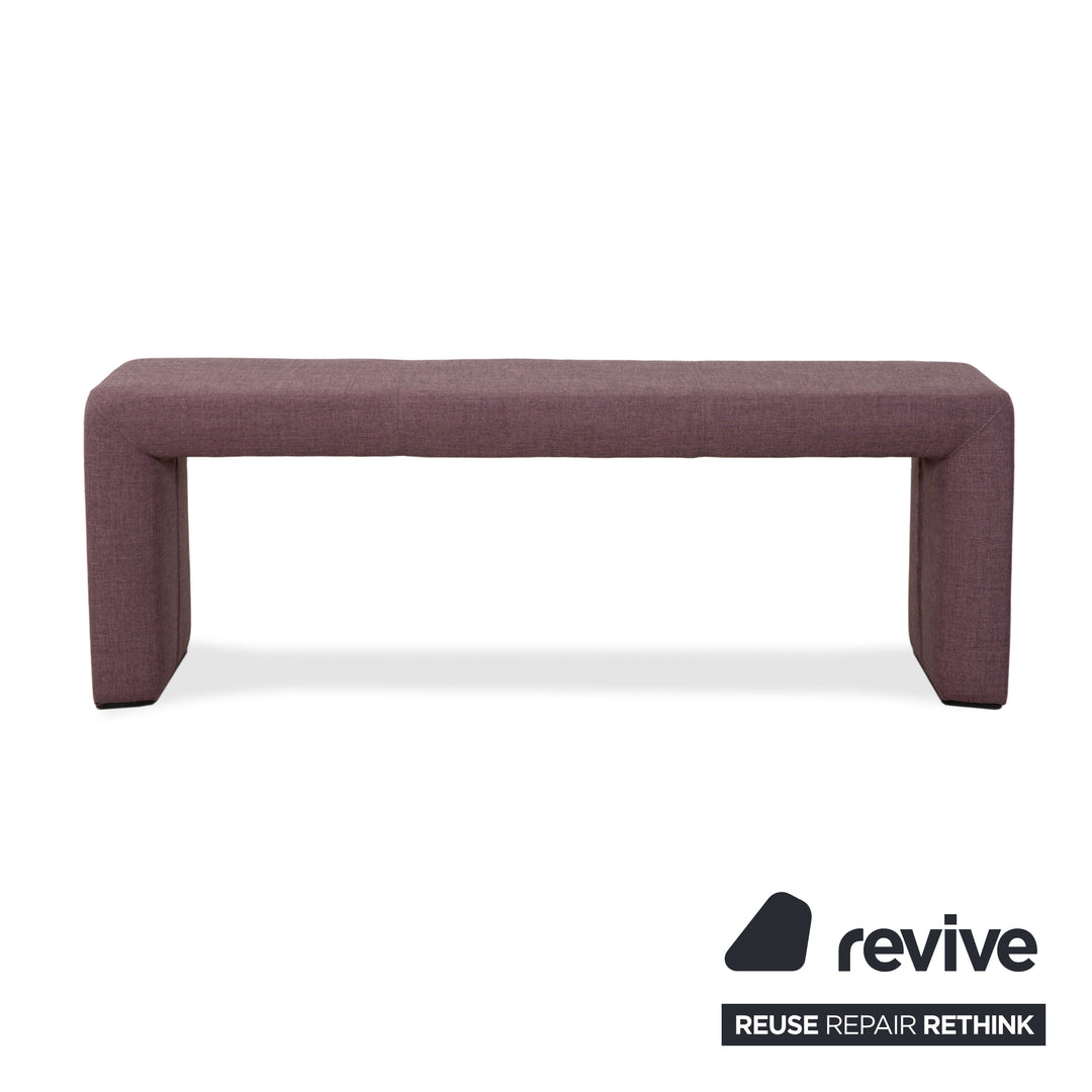 Musterring Stoff Hocker Bank Lila Rosé