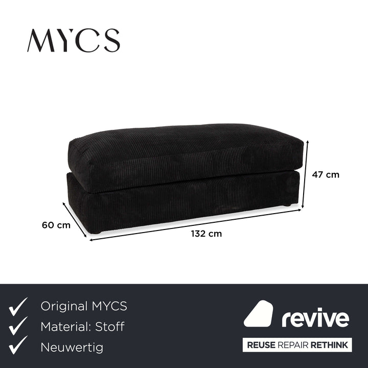 MYCS FLAYR Fabric Stool Black