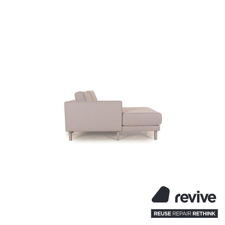 MYCS TYME Stoff Ecksofa Grau Recamiere Links Sofa Couch