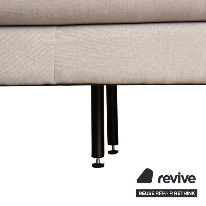 MYCS TYME Stoff Ecksofa Grau Recamiere Links Sofa Couch