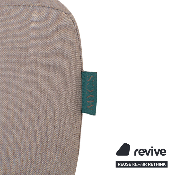 MYCS TYME Stoff Ecksofa Grau Recamiere Links Sofa Couch