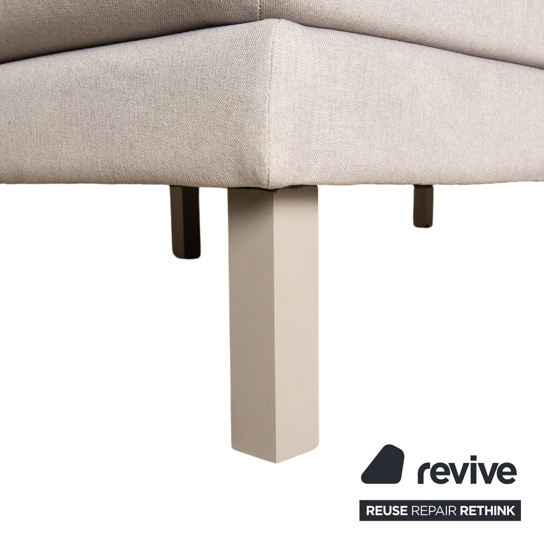 MYCS TYME Stoff Ecksofa Grau Recamiere Links Sofa Couch